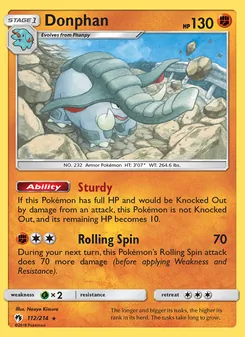 Donphan, Lost Thunder, no. 112