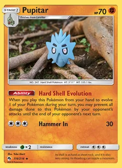 Pupitar, Lost Thunder, no. 116