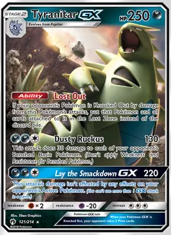 Tyranitar GX, Lost Thunder, no. 121