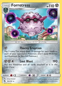 Forretress, Lost Thunder, no. 124