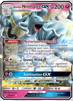Alolan Ninetales GX, Lost Thunder, no. 132