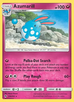 Azumarill, Lost Thunder, no. 136