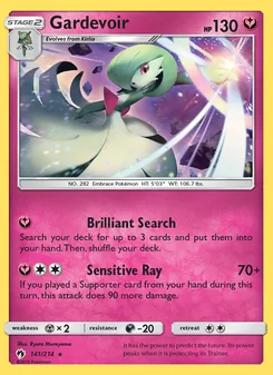Gardevoir, Lost Thunder, no. 141