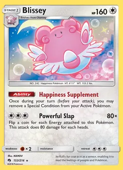 Blissey, Lost Thunder, no. 153