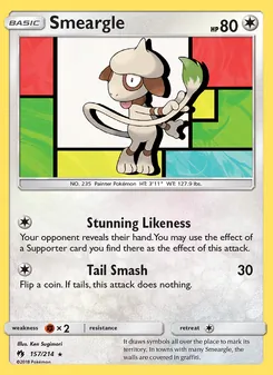 Smeargle, Lost Thunder, no. 157