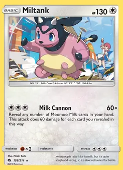 Miltank, Lost Thunder, no. 158