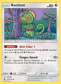 Kecleon, Lost Thunder, no. 161