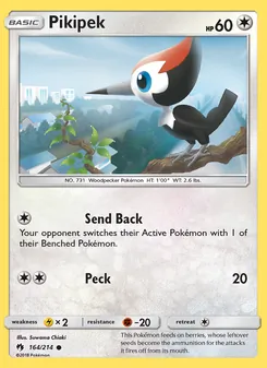 Pikipek, Lost Thunder, no. 164