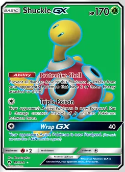 Shuckle GX, Lost Thunder, no. 195