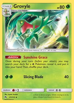 Grovyle, Lost Thunder, no. 21