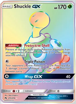 Shuckle GX, Lost Thunder, no. 215