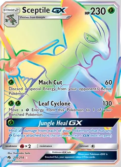 Sceptile GX, Lost Thunder, no. 216