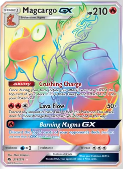 Magcargo GX, Lost Thunder, no. 218