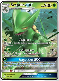 Sceptile GX, Lost Thunder, no. 22