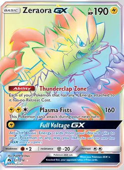 Zeraora GX, Lost Thunder, no. 221