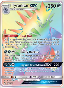 Tyranitar GX, Lost Thunder, no. 223
