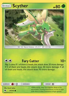 Scyther, Lost Thunder, no. 3