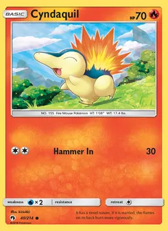 Cyndaquil, Lost Thunder, no. 40