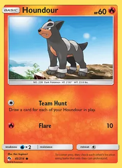 Houndour, Lost Thunder, no. 45
