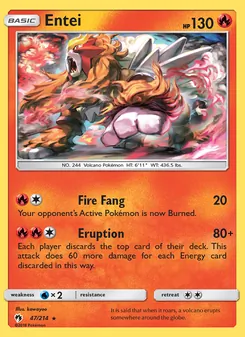Entei, Lost Thunder, no. 47