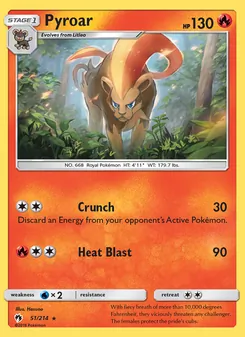 Pyroar, Lost Thunder, no. 51