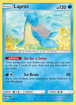 Lapras, Lost Thunder, no. 56