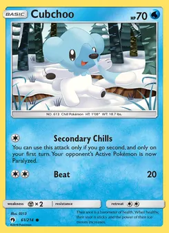 Cubchoo, Lost Thunder, no. 61