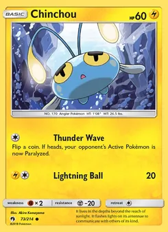 Chinchou, Lost Thunder, no. 73