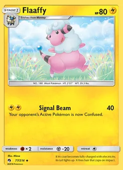 Flaaffy, Lost Thunder, no. 77