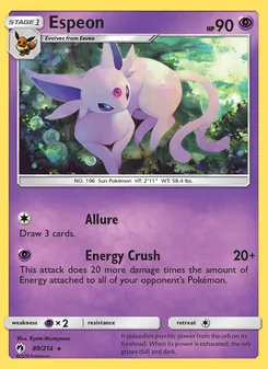 Espeon, Lost Thunder, no. 89