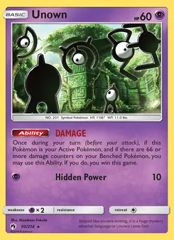 Unown, Lost Thunder, no. 90