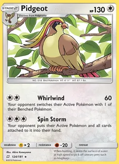 Pidgeot, Team Up, no. 124