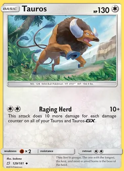Tauros, Team Up, no. 129