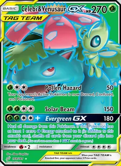 Celebi & Venusaur GX, Team Up, no. 159