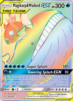 Magikarp & Wailord GX, Team Up, no. 183