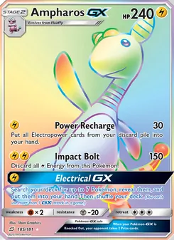 Ampharos GX, Team Up, no. 185