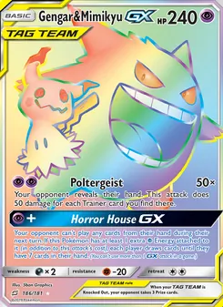 Gengar & Mimikyu GX, Team Up, no. 186