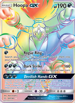 Hoopa GX, Team Up, no. 187
