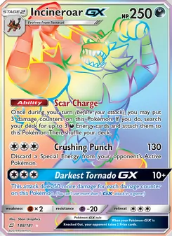Incineroar GX, Team Up, no. 188