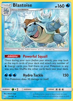 Blastoise, Team Up, no. 25