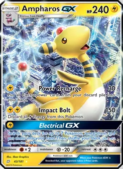 Ampharos GX, Team Up, no. 43