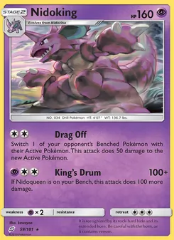Nidoking, Team Up, no. 59