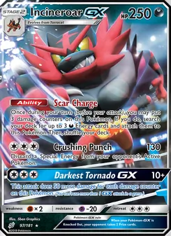 Incineroar GX, Team Up, no. 97