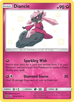 Diancie, Destinées Occultes Coffre Étincelant, n° SV36