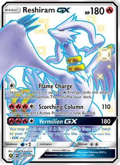 Reshiram-GX, Destinées Occultes Coffre Étincelant, n° SV51