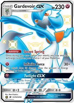 Gardevoir-GX, Destinées Occultes Coffre Étincelant, n° SV75