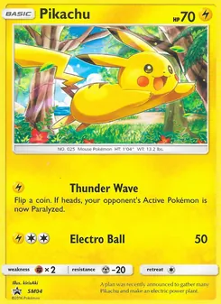 Pikachu, Promo SM, n° SM04