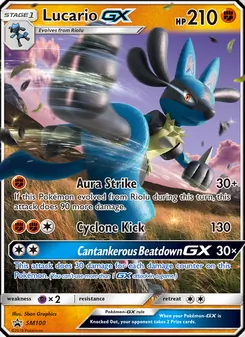 Lucario GX, Promo SM, n° SM100