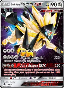 Necrozma Crinière du Couchant GX, Promo SM, n° SM102