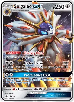 Solgaleo GX, Promo SM, n° SM104